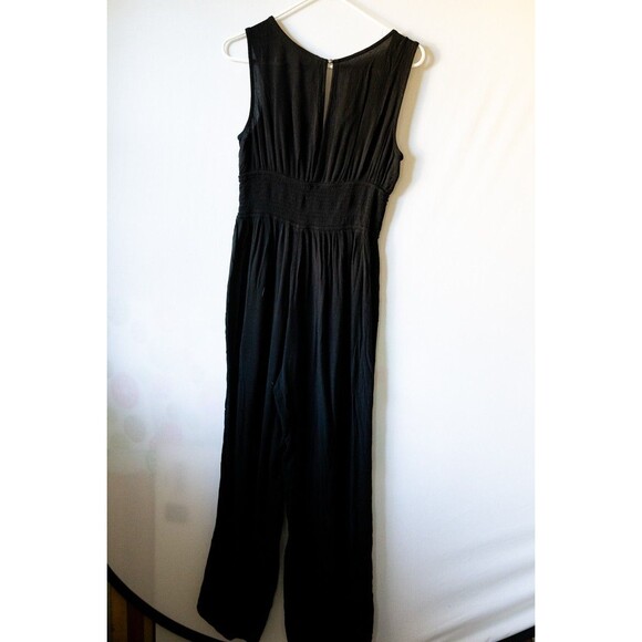 MUDD Black jumpsuit L womens goth witchy tank Y2K - Picture 3 of 5